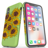 For iPhone XS Max Case, Protective Back Cover, Sunflowers | iCoverLover Australia