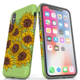 For iPhone XS/X Case, Protective Back Cover, Sunflowers | iCoverLover Australia