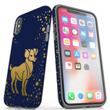 For iPhone XS/X Case, Protective Back Cover, Aries Drawing | iCoverLover Australia