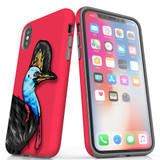 For iPhone XS/X Case, Protective Back Cover, Cassowary Portrait | iCoverLover Australia