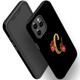 For iPhone 12 Pro Max Case, Protective Back Cover, Embellished Letter C | iCoverLover Australia