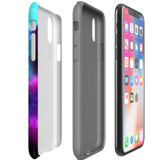 For iPhone XS/X Case, Protective Back Cover, Abstract Galaxy | iCoverLover Australia