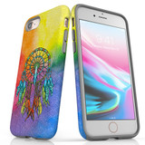 For Apple iPhone SE 5G (2022)/SE (2020)/8/7 Case, Protective Back Cover, Colourful Dreamcatcher | iCoverLover Australia