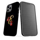 For iPhone 12/12 Pro Case, Protective Back Cover, Embellished Letter E | iCoverLover Australia