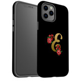 For iPhone 12/12 Pro Case, Protective Back Cover, Embellished Letter E | iCoverLover Australia
