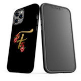 For iPhone 12/12 Pro Case, Protective Back Cover, Embellished Letter F | iCoverLover Australia