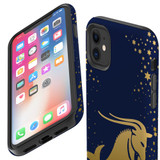 For iPhone 11 Case, Protective Back Cover, Capricorn Drawing | iCoverLover Australia