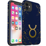 For iPhone 11 Case, Protective Back Cover, Taurus Sign | iCoverLover Australia