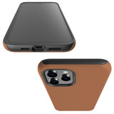 For iPhone 12 Pro Max Case, Protective Back Cover, Brown | iCoverLover Australia