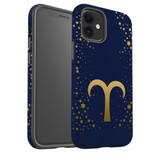 For iPhone 12 mini Case, Protective Back Cover, Aries Sign | iCoverLover Australia