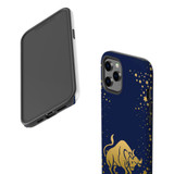 For iPhone 12 Pro Max Case, Protective Back Cover, Taurus Drawing | iCoverLover Australia
