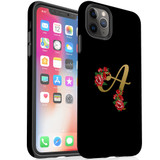 For iPhone 11 Pro Max Case, Protective Back Cover, Embellished Letter A | iCoverLover Australia