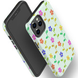For iPhone 12 Pro Max Case, Protective Back Cover, Flowers Pattern colourful | iCoverLover Australia