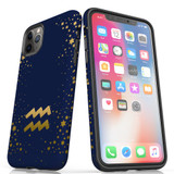For iPhone 11 Pro Max Case, Protective Back Cover, Aquarius Sign | iCoverLover Australia