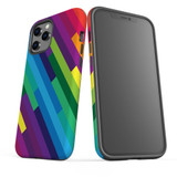 For iPhone 12 Pro Max Case, Protective Back Cover, rainbow pattern | iCoverLover Australia