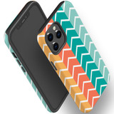 For iPhone 12 Pro Max Case, Protective Back Cover, Zigzag colorful Pattern | iCoverLover Australia