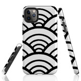 For iPhone 11 Pro Max Protective Case, Japanese Folk Wave Pattern | iCoverLover Australia