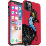 For iPhone 11 Pro Max Case, Protective Back Cover, Cassowary Portrait | iCoverLover Australia