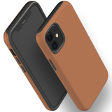 For iPhone 12 mini Case, Protective Back Cover, Brown | iCoverLover Australia