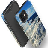 For iPhone 12 mini Case, Protective Back Cover, sky clouds plane | iCoverLover Australia