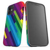 For iPhone 12 mini Case, Protective Back Cover, rainbow pattern | iCoverLover Australia