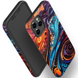 For iPhone 12 Pro/12 Tough Protective Case, Swirling Paint | iCoverLover Australia