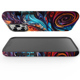 For iPhone 13 Pro Tough Protective Case, Swirling Paint | iCoverLover Australia