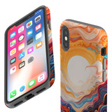 For iPhone XS/X Tough Protective Case, Sunny Waves | iCoverLover Australia
