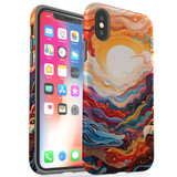 For iPhone XS/X Tough Protective Case, Sunny Waves | iCoverLover Australia