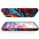 For iPhone XS Max Tough Protective Case, Swirling Paint | iCoverLover Australia