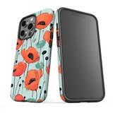 For iPhone 13 Pro Max Tough Protective Case, Poppy Field | iCoverLover Australia