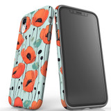 For iPhone XR Tough Protective Case, Poppy Field | iCoverLover Australia