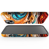 For iPhone 14 Plus Tough Protective Case, Swirling Gold | iCoverLover Australia