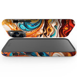 For iPhone 14 Pro Max Tough Protective Case, Swirling Gold | iCoverLover Australia