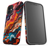 For iPhone 12 mini Tough Protective Case, Waves Of The Sun | iCoverLover Australia