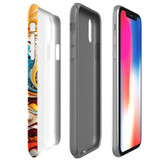 For iPhone XR Tough Protective Case, Swirling Gold | iCoverLover Australia
