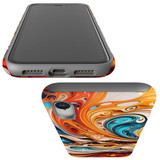 For iPhone XR Tough Protective Case, Swirling Gold | iCoverLover Australia