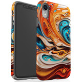For iPhone XR Tough Protective Case, Swirling Gold | iCoverLover Australia