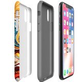 For iPhone XS/X Tough Protective Case, Swirling Gold | iCoverLover Australia