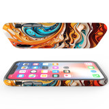 For iPhone XS/X Tough Protective Case, Swirling Gold | iCoverLover Australia