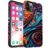 For iPhone 11 Pro Max Tough Protective Case, Swirling Paint | iCoverLover Australia