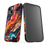 For iPhone 13 mini Tough Protective Case, Waves Of The Sun | iCoverLover Australia