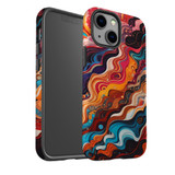 For iPhone 13 mini Tough Protective Case, Waves Of The Sun | iCoverLover Australia