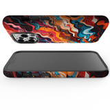 For iPhone 13 Pro Tough Protective Case, Waves Of The Sun | iCoverLover Australia