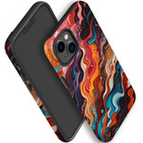 For iPhone 14 Plus Tough Protective Case, Waves Of The Sun | iCoverLover Australia