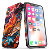 For iPhone XS/X Tough Protective Case, Waves Of The Sun | iCoverLover Australia