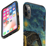 For iPhone 11 Pro Max Tough Protective Case, Painting Of The Harbour Bridge | iCoverLover Australia