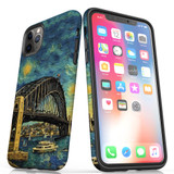 For iPhone 11 Pro Max Tough Protective Case, Painting Of The Harbour Bridge | iCoverLover Australia