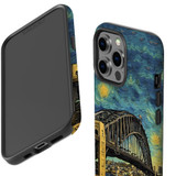 For iPhone 13 Pro Max Tough Protective Case, Painting Of The Harbour Bridge | iCoverLover Australia