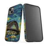 For iPhone 13 Tough Protective Case, Painting Of The Harbour Bridge | iCoverLover Australia